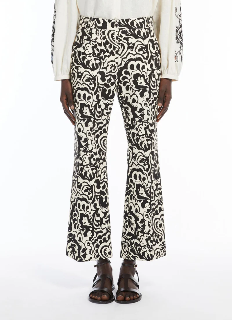 Cadmio Batik Straight Cotton Trouser