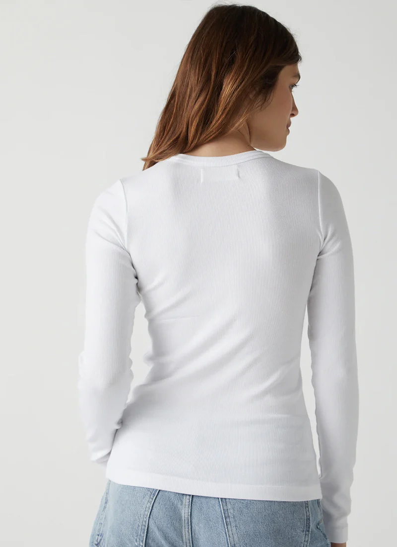 Camino Rib Long Sleeve Top - Image 2