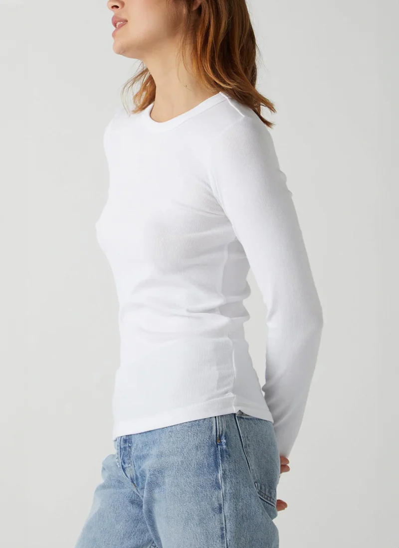 Camino Rib Long Sleeve Top - Image 3