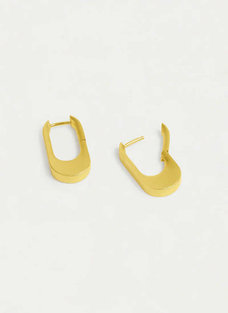 Crosby Hinged Huggie Hoops - Image 4
