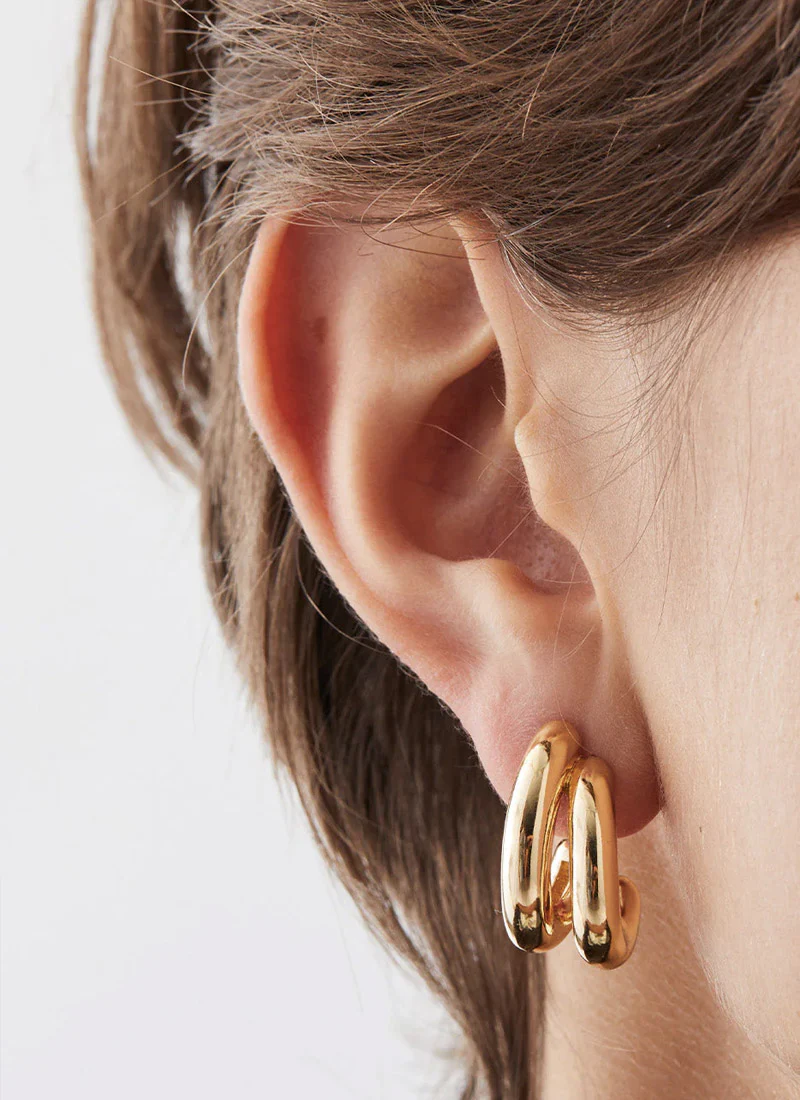 Florence Gold Earrings - Image 2
