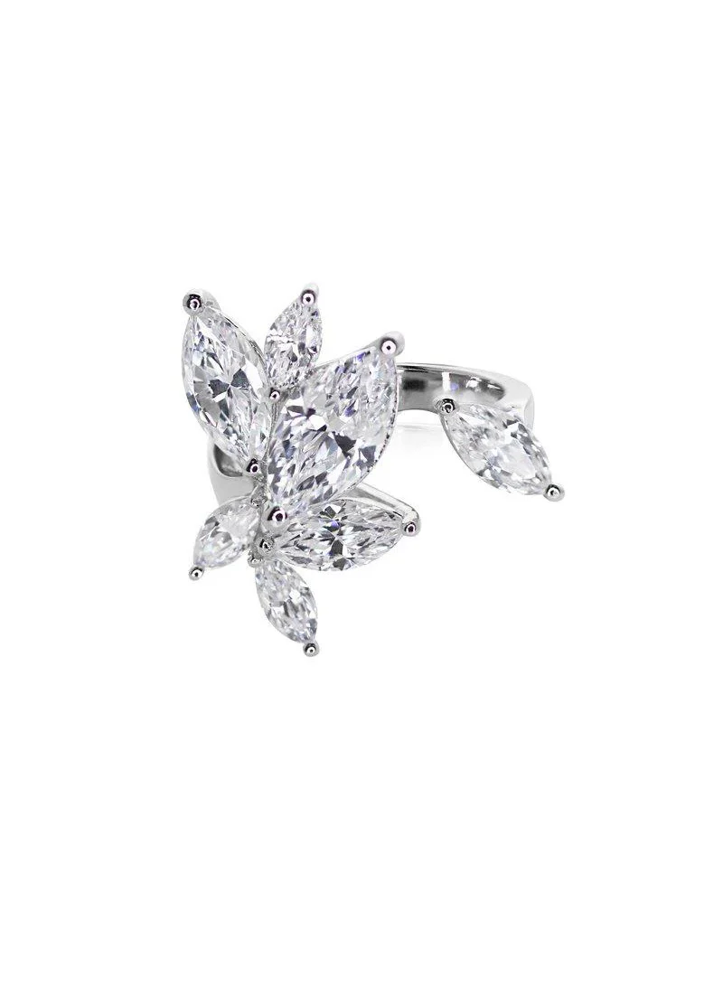 Frozy Open White Gold Plated Ring - Image 3