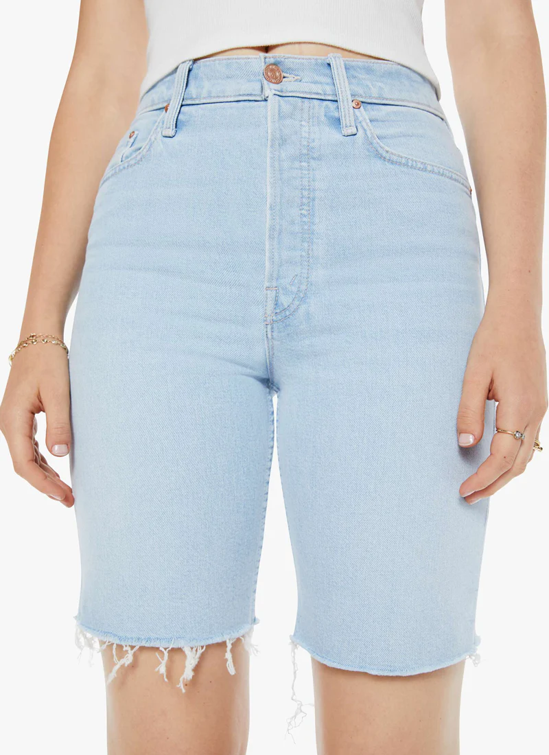 High Waisted Rider Bermuda Short Fray - Image 2