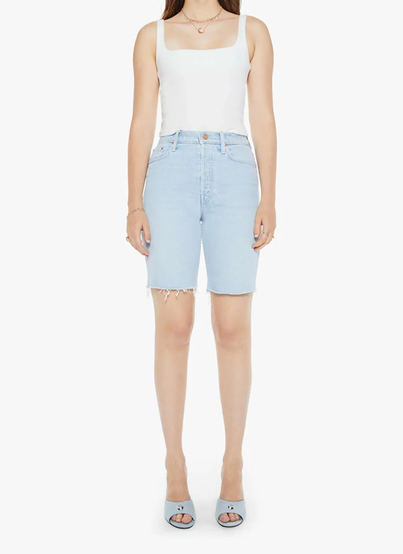 High Waisted Rider Bermuda Short Fray - Image 5