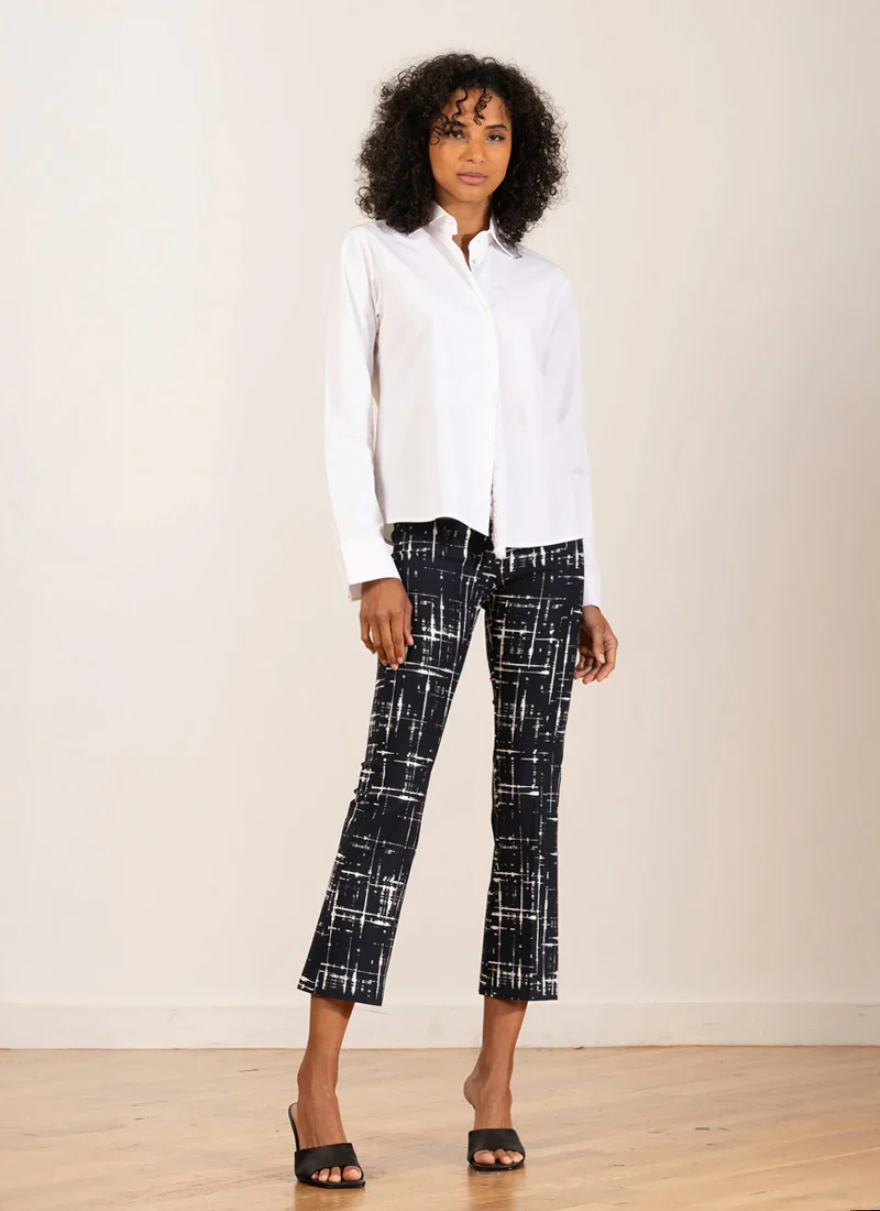 Leo Crop Flare Graffiti Pants - Image 4