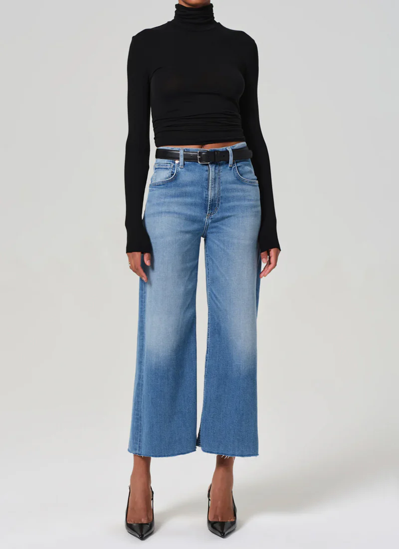 Lyra Wide Leg Crop Jeans