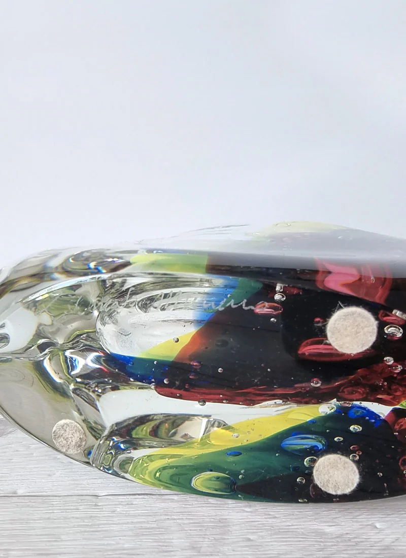 Luigi Onesto for Onesto Oball Postmodern Palette Abstract Sommerso Vase, 1980s - Image 4