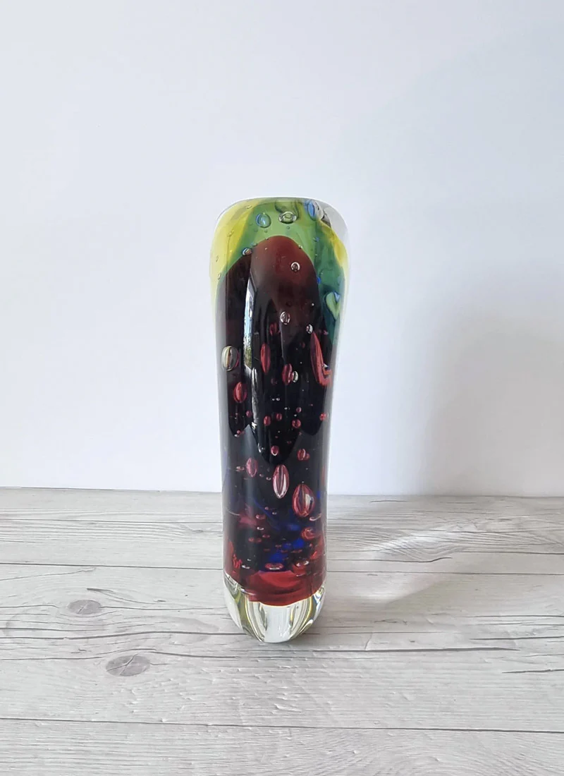 Luigi Onesto for Onesto Oball Postmodern Palette Abstract Sommerso Vase, 1980s - Image 5