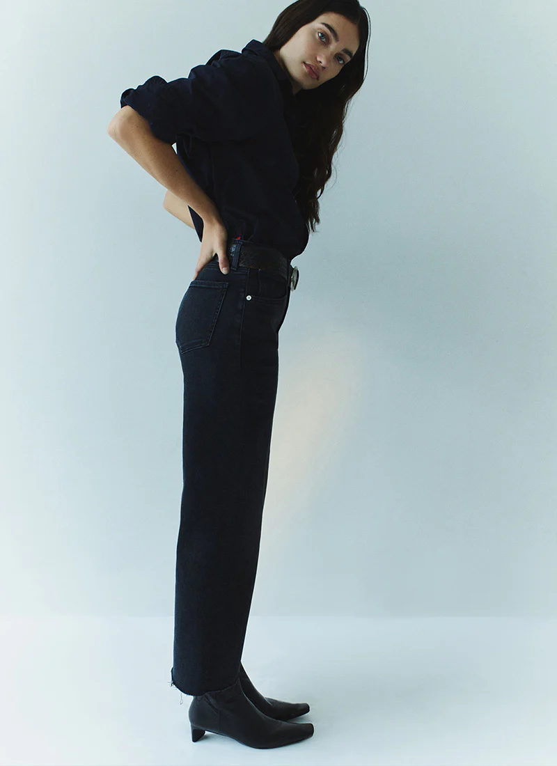 Lyra Wide Leg Crop Jeans - Image 6