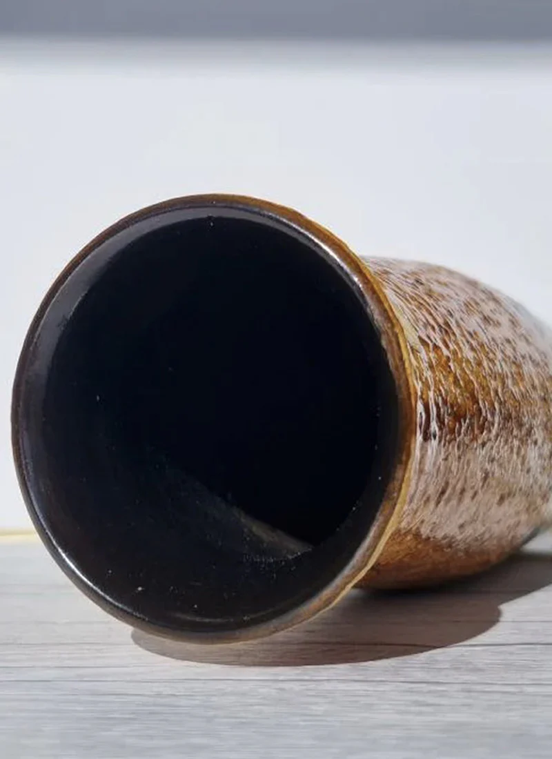 Mari Simmulson 1960 Eritrea Series Burnt Sugar and Caramel Palette Modernist Vase - Image 4
