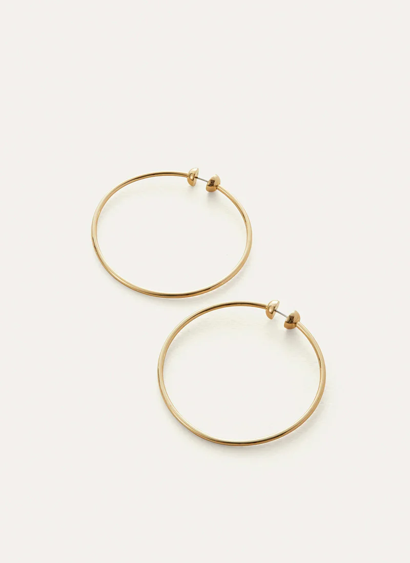Medium Gold Icon Hoops - Image 3