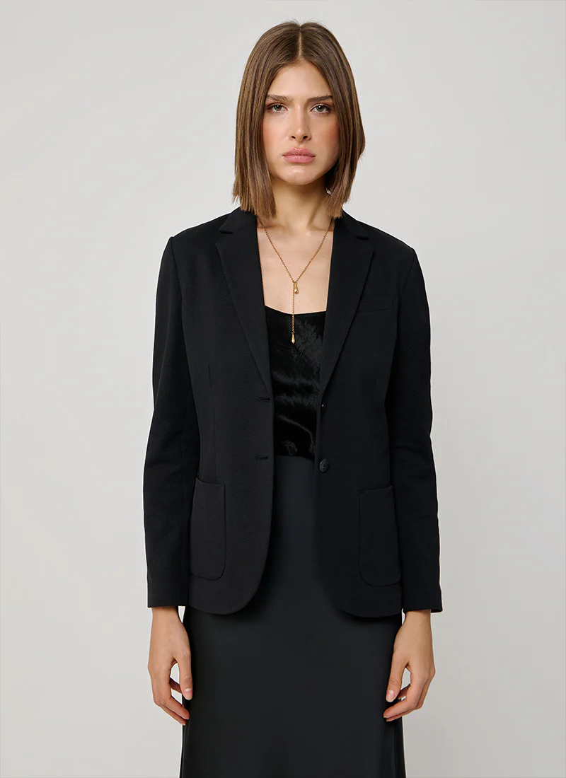 Oxford Light Dyed Slim Fit Blazer - Image 3