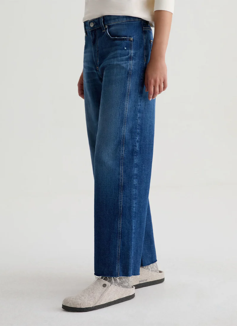 Saige Wide Leg Crop Jeans - Image 2