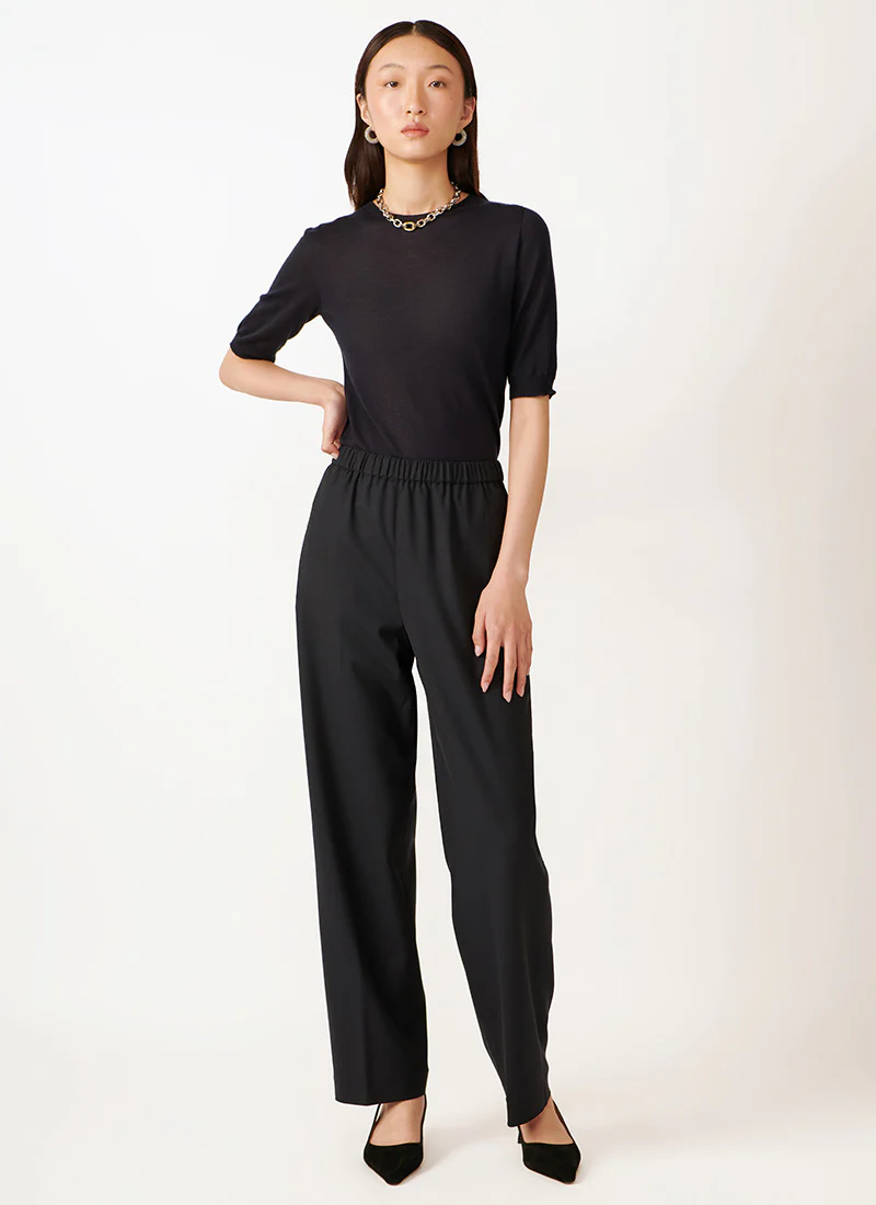Short-Sleeve Cashmere Crewneck Sweater - Image 4