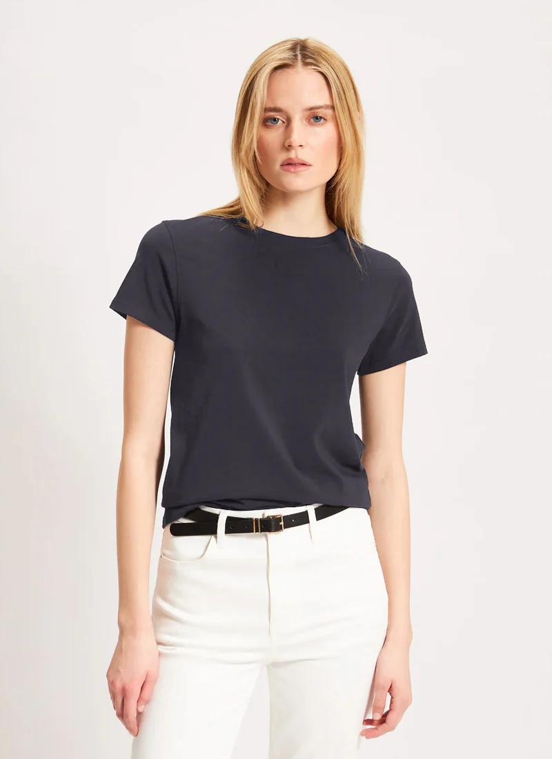 Short Sleeve Iconic Fitted Crew Tee