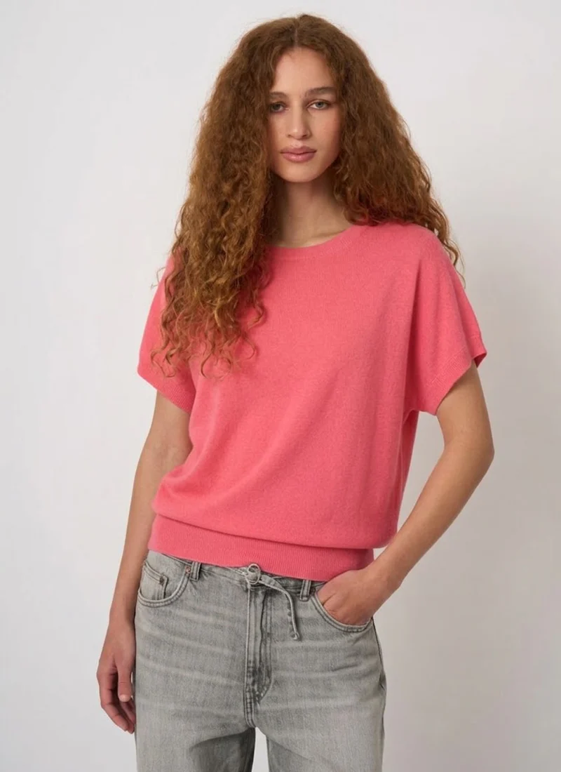 Superfine Cotton Boat-Neck Sweater