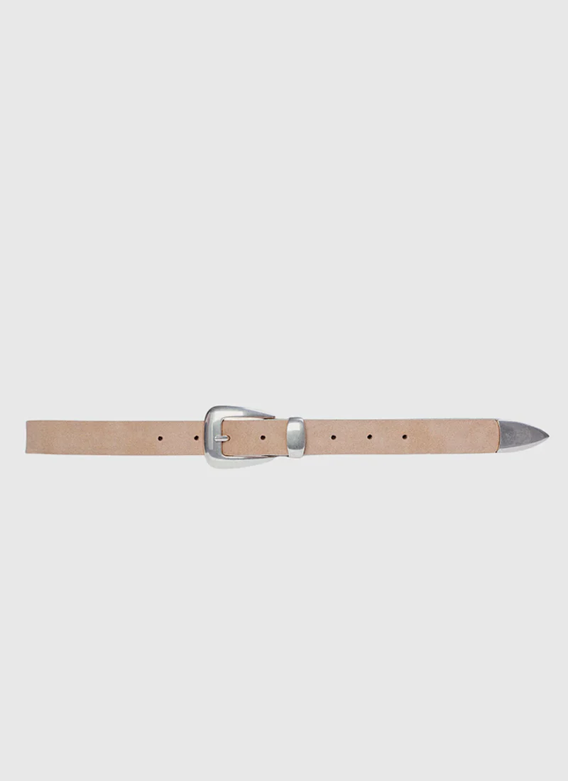 Tetra Western Black Suede Belt