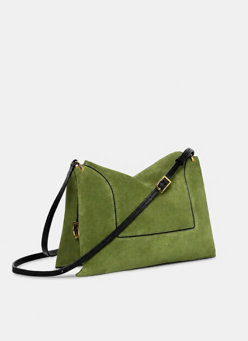 Penelope Slouch Suede Bag - Image 3