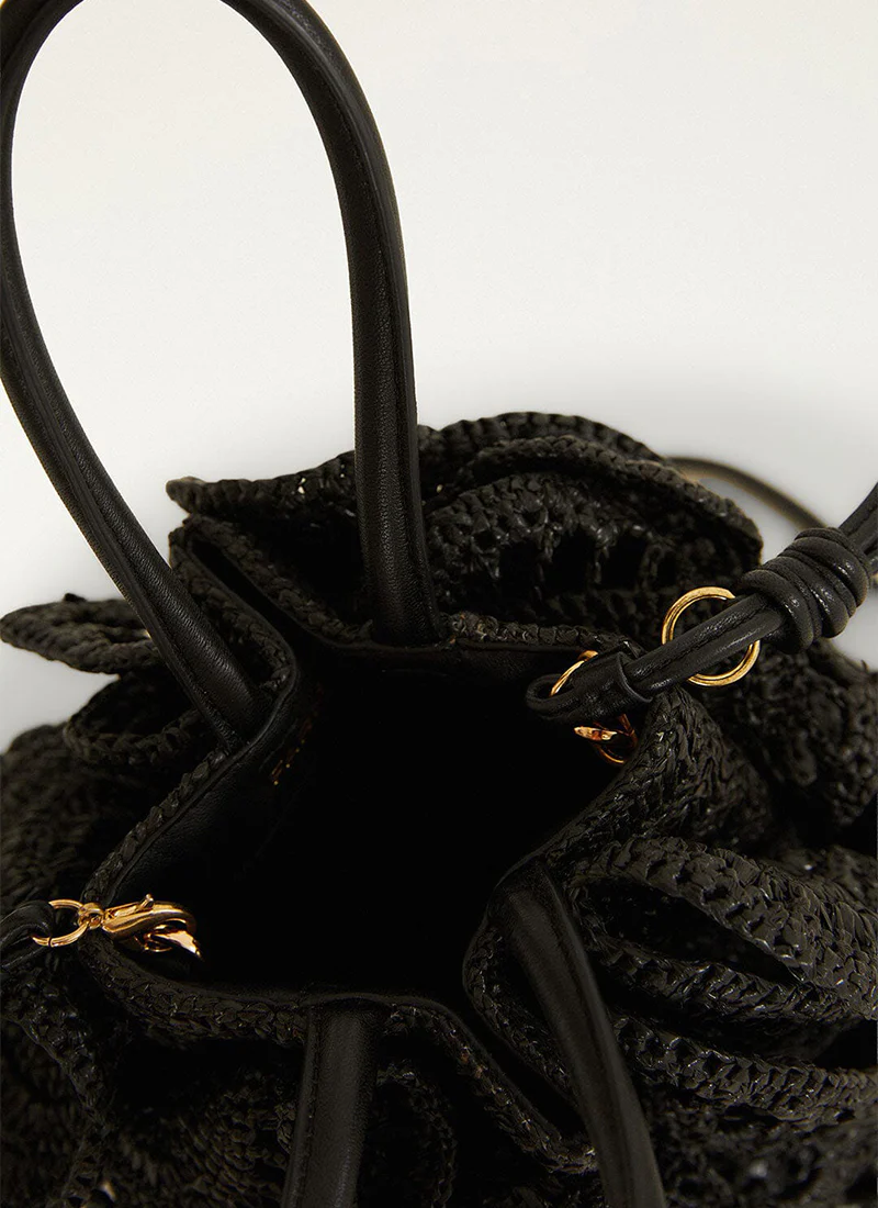 Raffia Flower Bag - Image 3