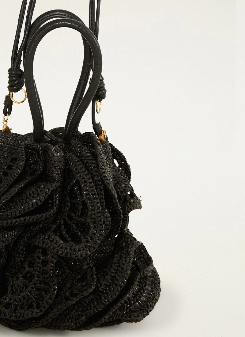 Raffia Flower Bag - Image 4