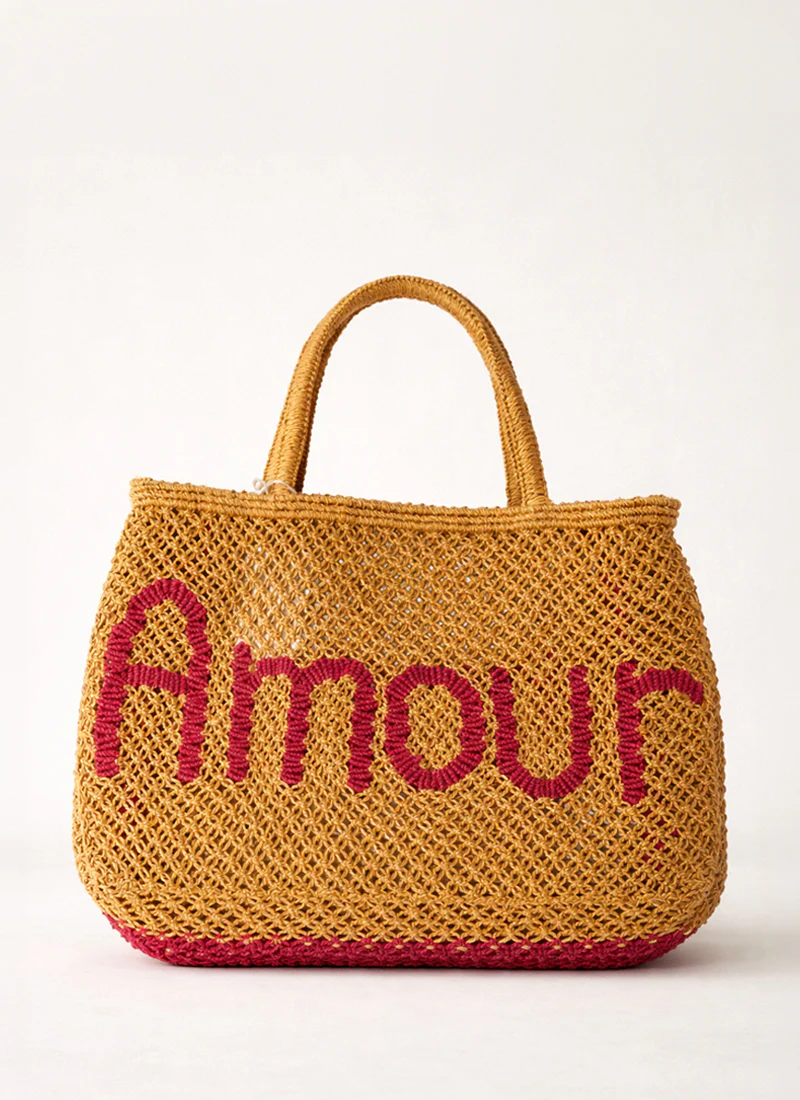 Amour Jute Tote Bag