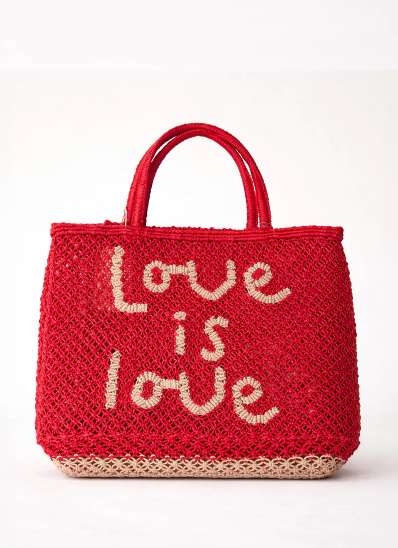 Love Is Love Jute Tote Bag