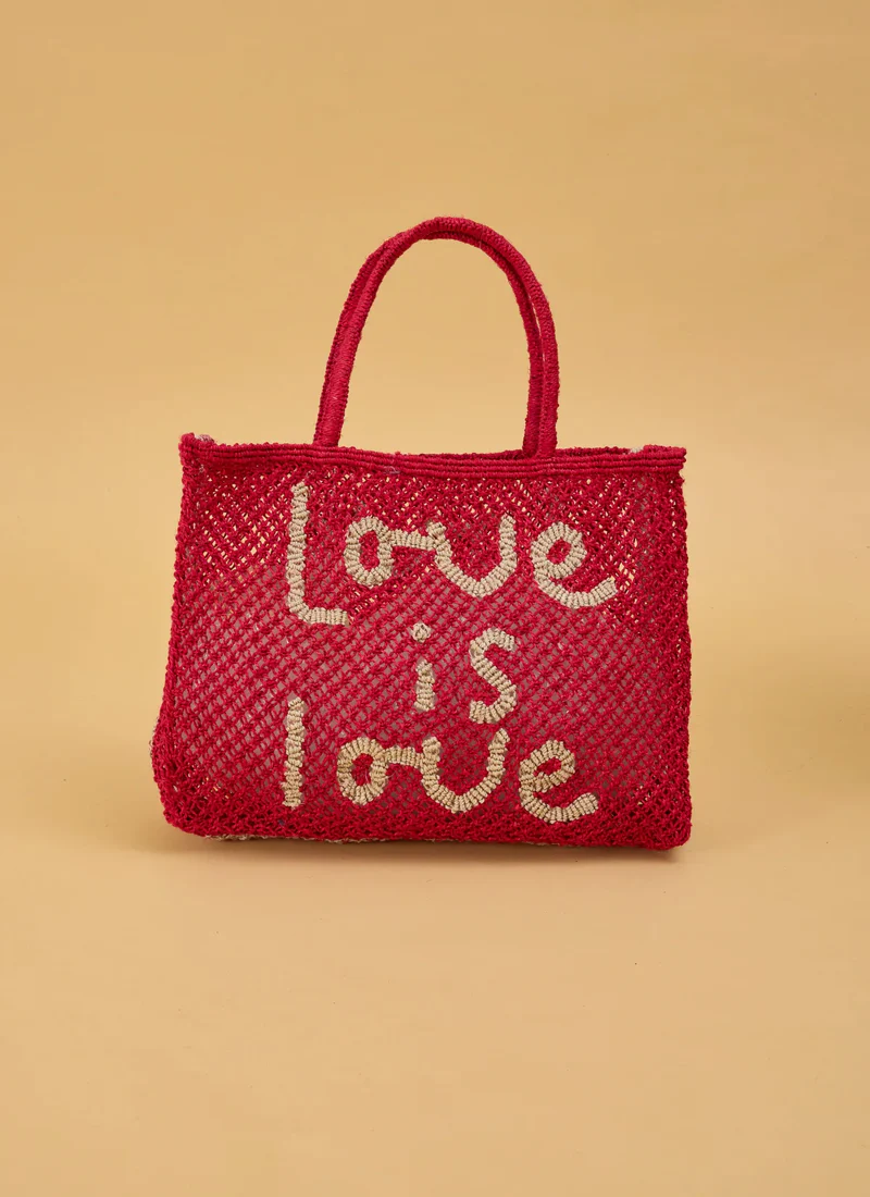 Love Is Love Jute Tote Bag - Image 3