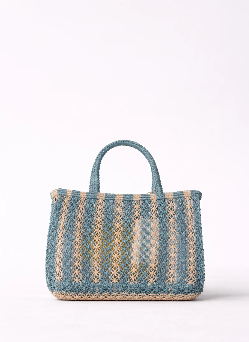 Tracy Stripe 2 Lemons Tote Bag - Image 2