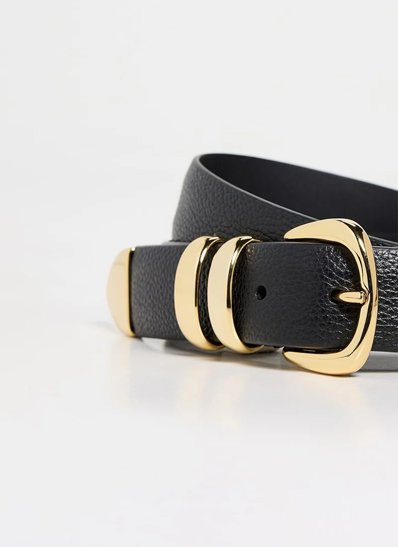 Cassie Grained Leather Belt - Image 3