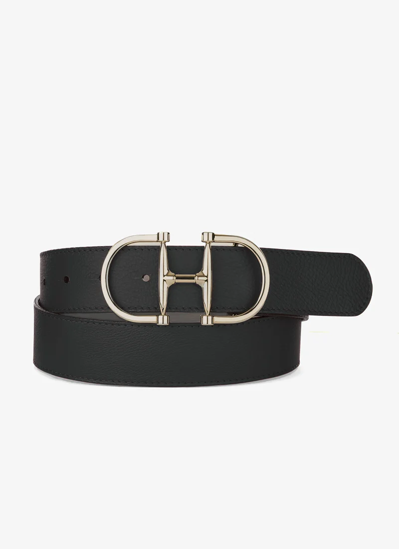 Kasi Pebbled Leather Belt
