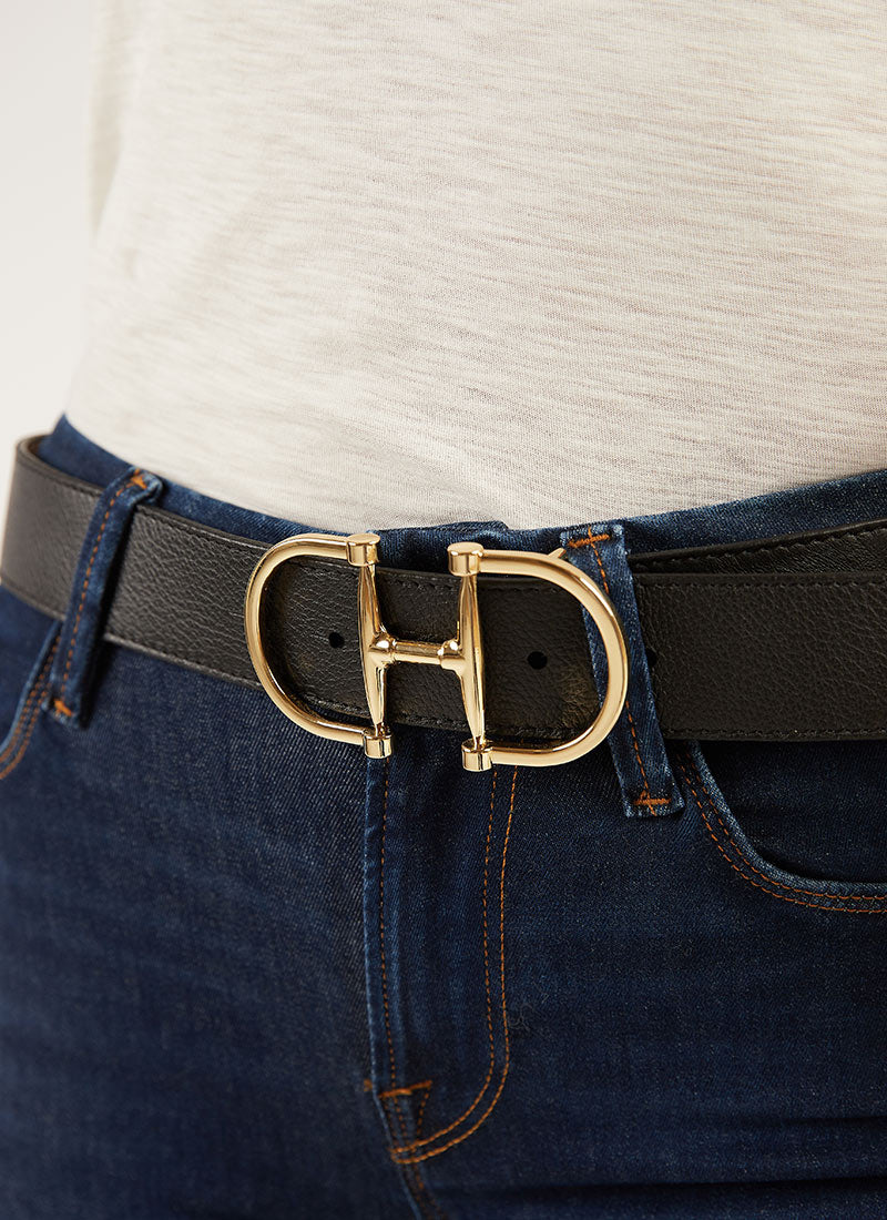 Kasi Pebbled Leather Belt - Image 3