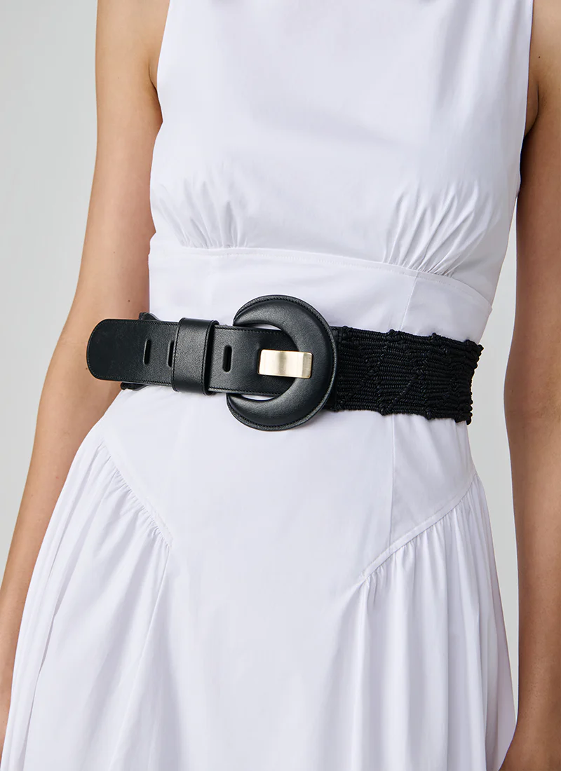 Oprah Elastic Oval Buckle Belt