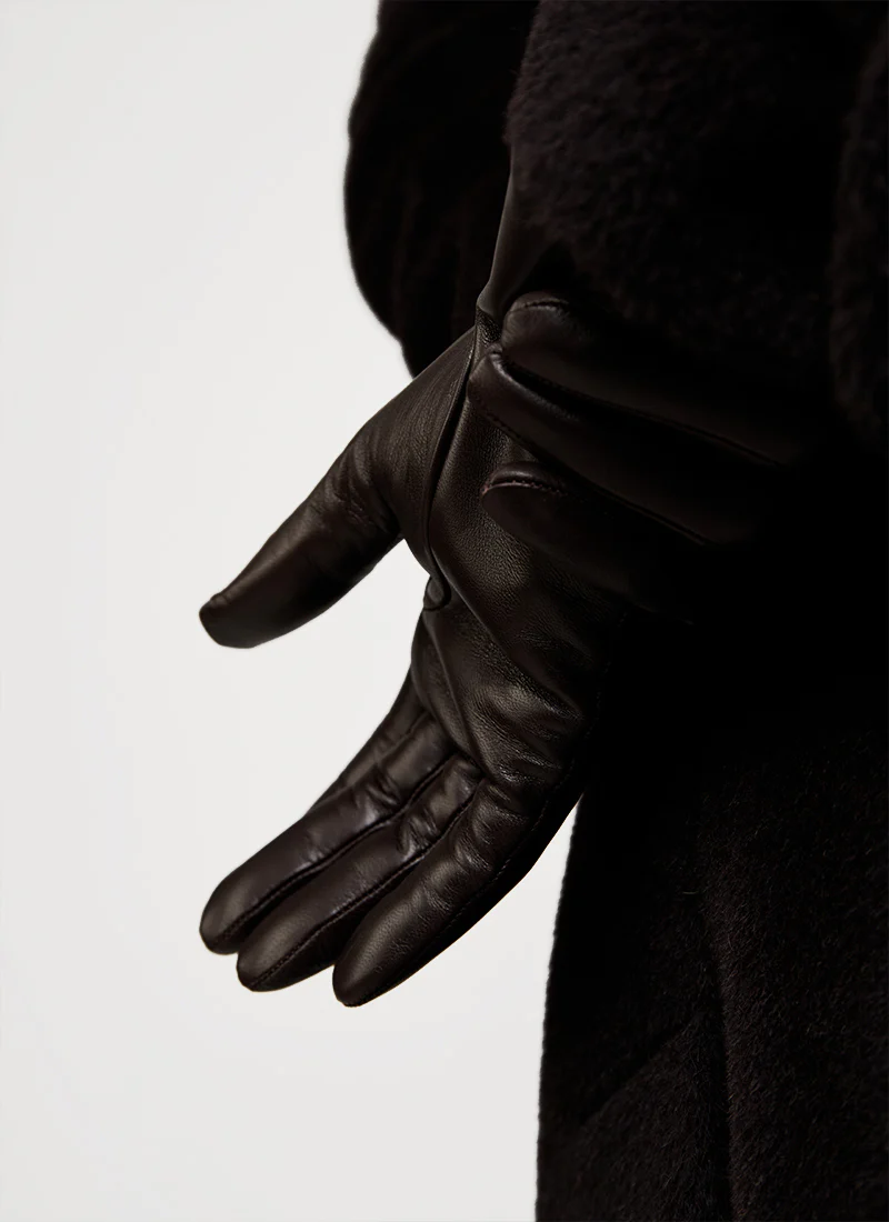 Cashmere Leather Gloves - Image 3