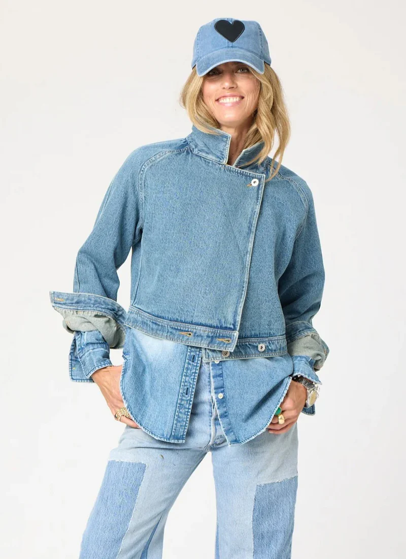 Imperfect Heart Denim Baseball Hat - Image 3