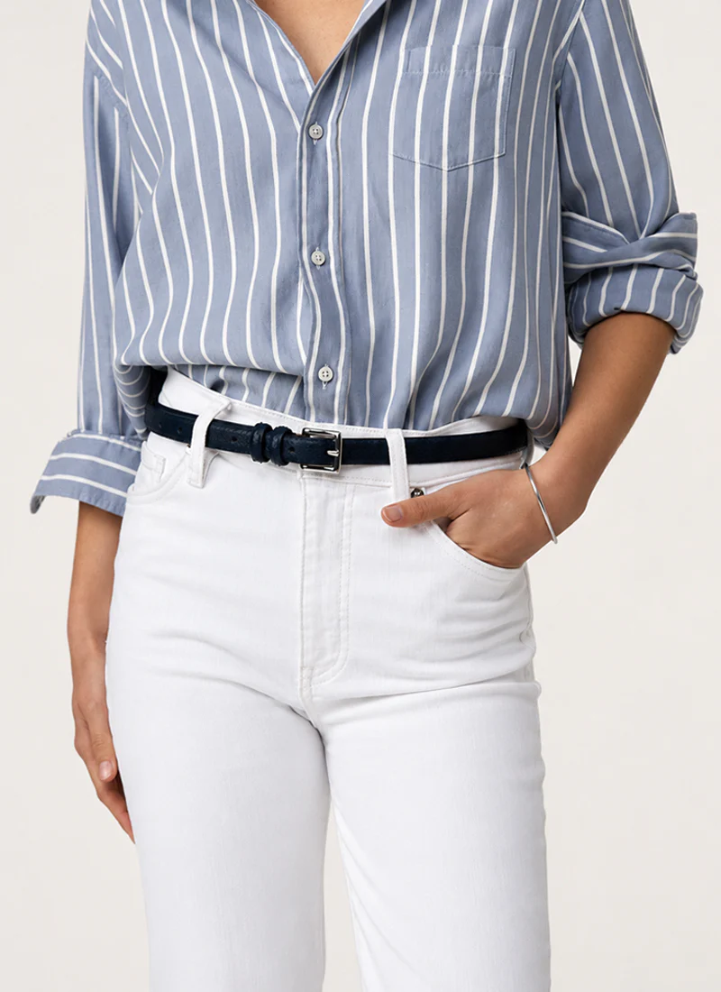 Isa Thin Leather Belt - Image 2