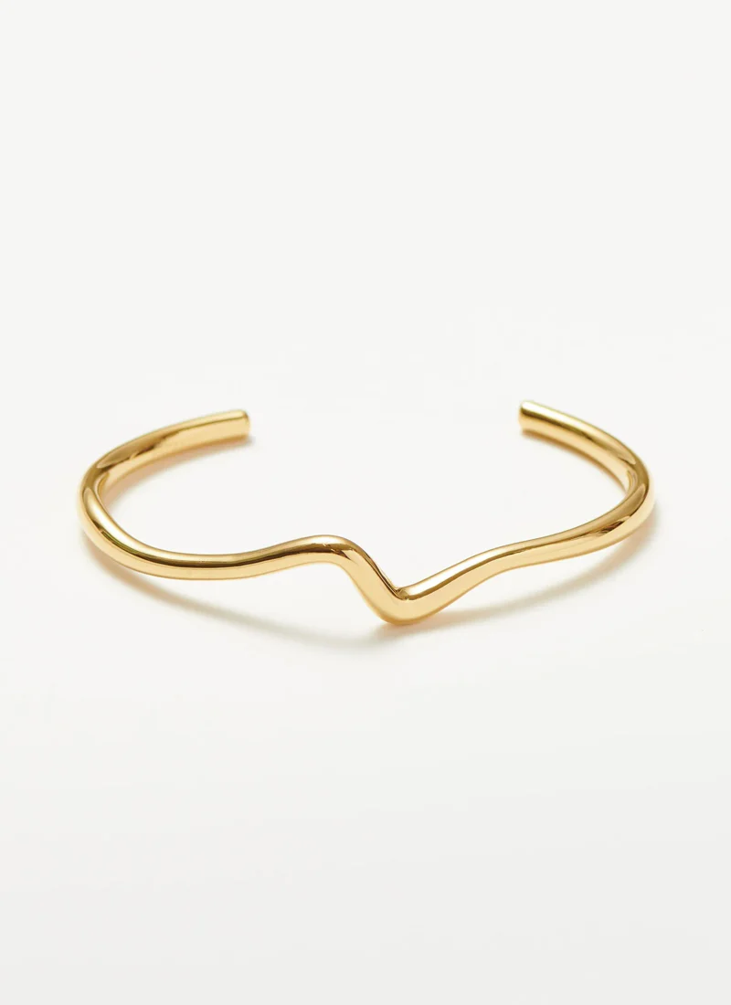 Molten Wave Cuff Bracelet - Image 3