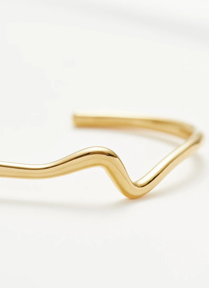 Molten Wave Cuff Bracelet - Image 4