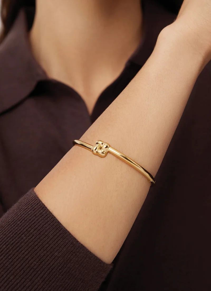 Slim Woven Square Bangle - Image 2