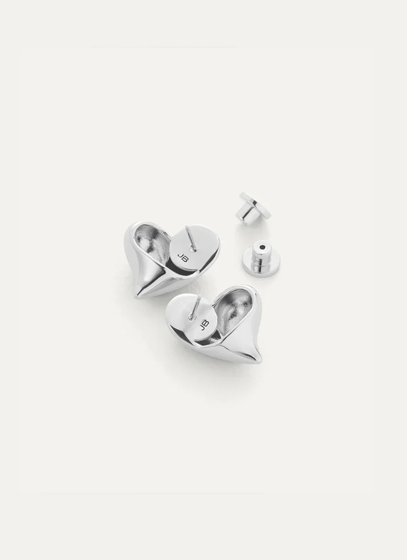 Art Heart Symmetrical Button Earrings - Image 4