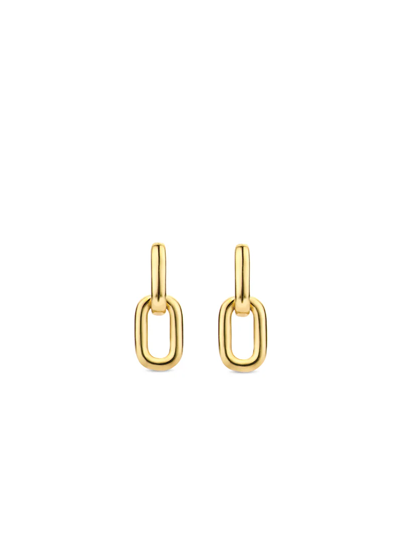 Gold Linked Earrings - Image 3