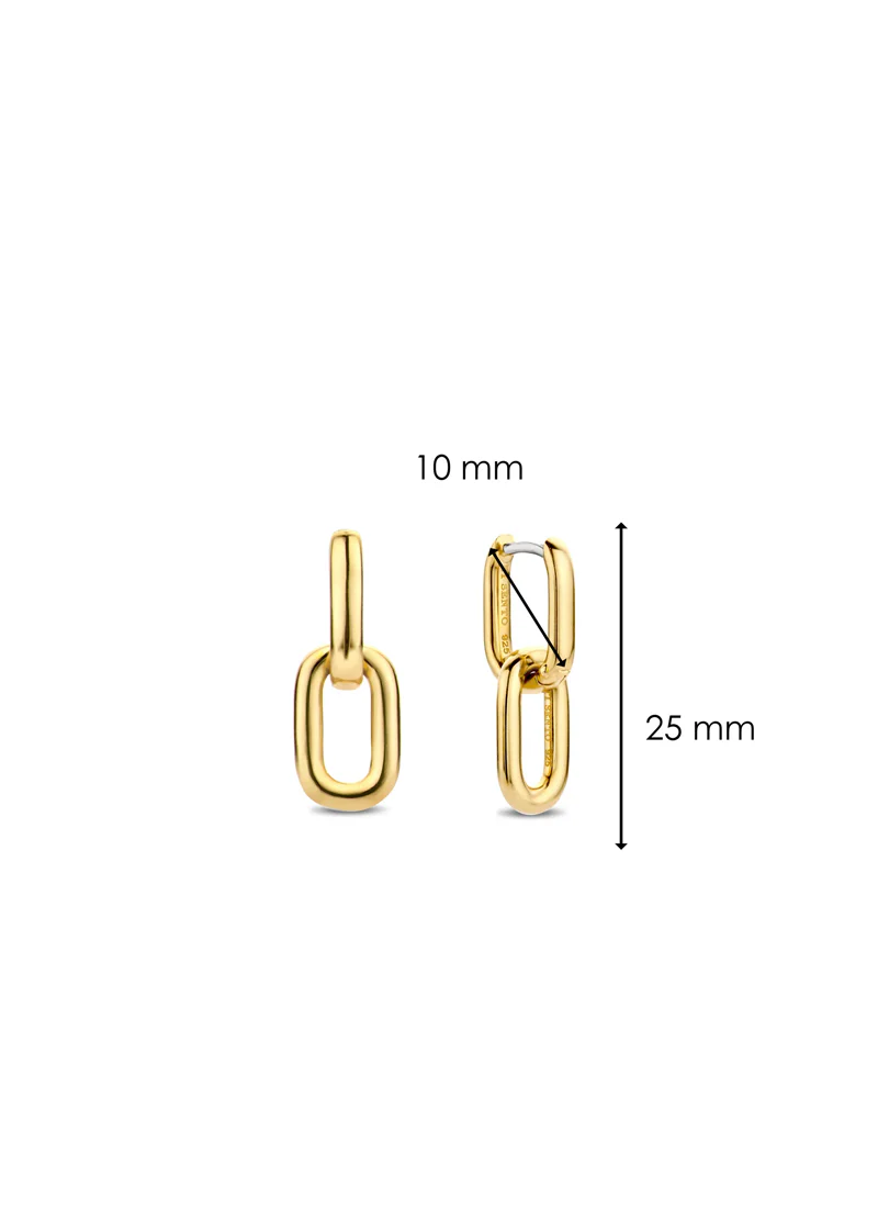 Gold Linked Earrings - Image 5