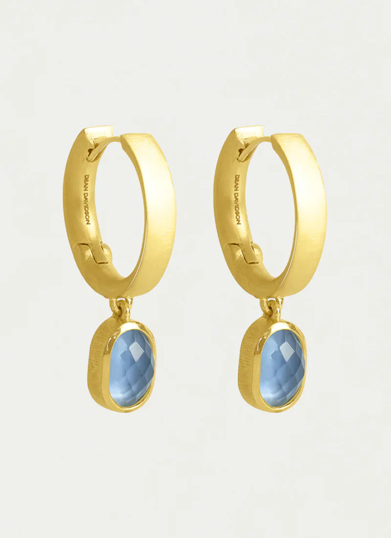 Mercer Gemstone Mini Drop Earrings - Image 3