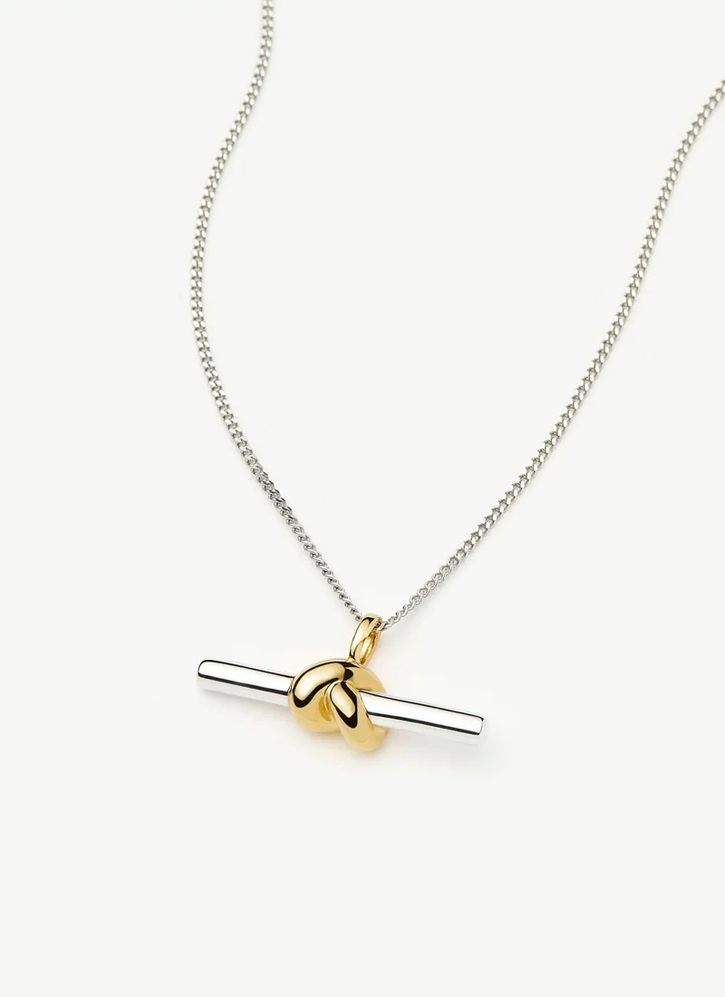 Lucy Williams T-bar Knot Pendant Necklace - Image 4
