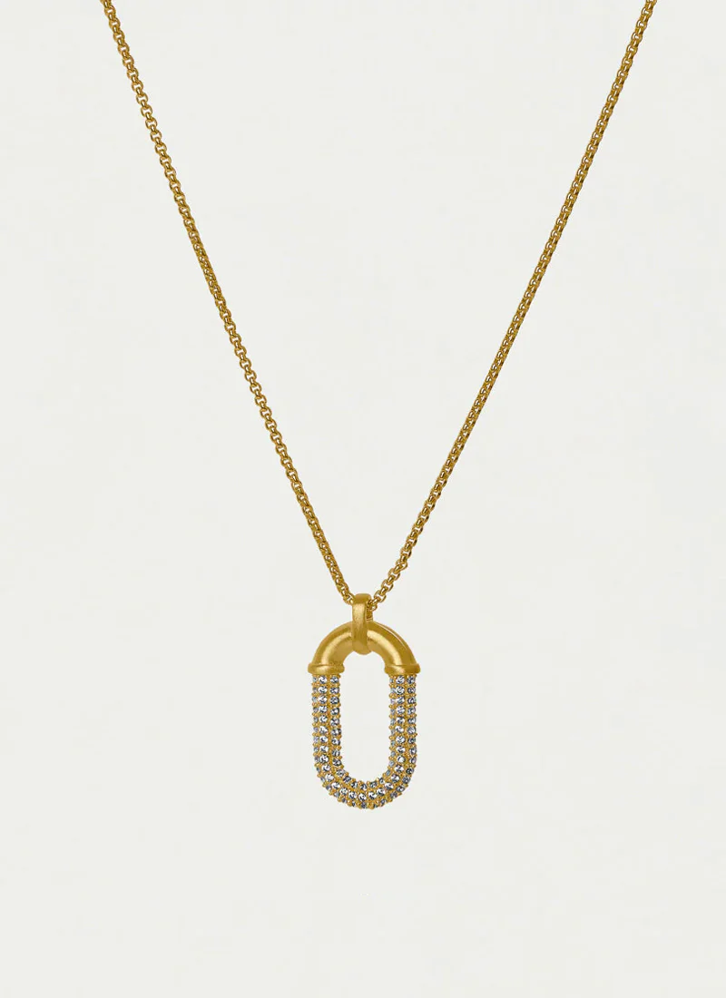 Solene Pavé Pendant Necklace - Image 3