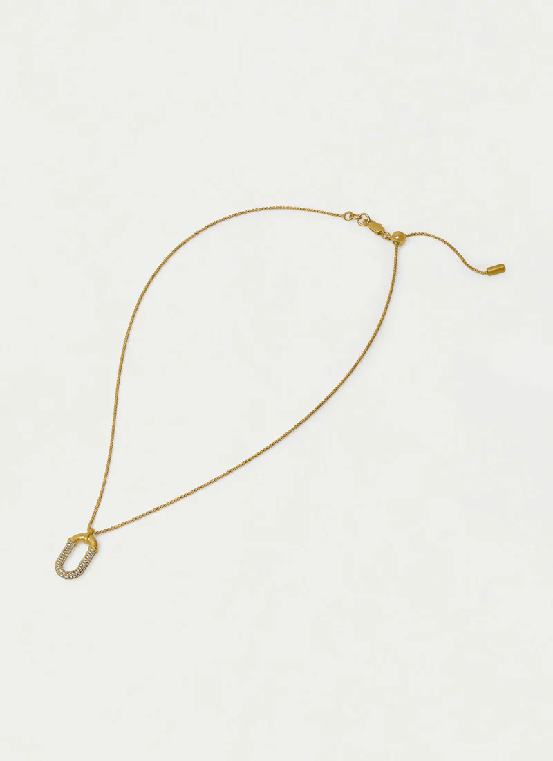 Solene Pavé Pendant Necklace - Image 4
