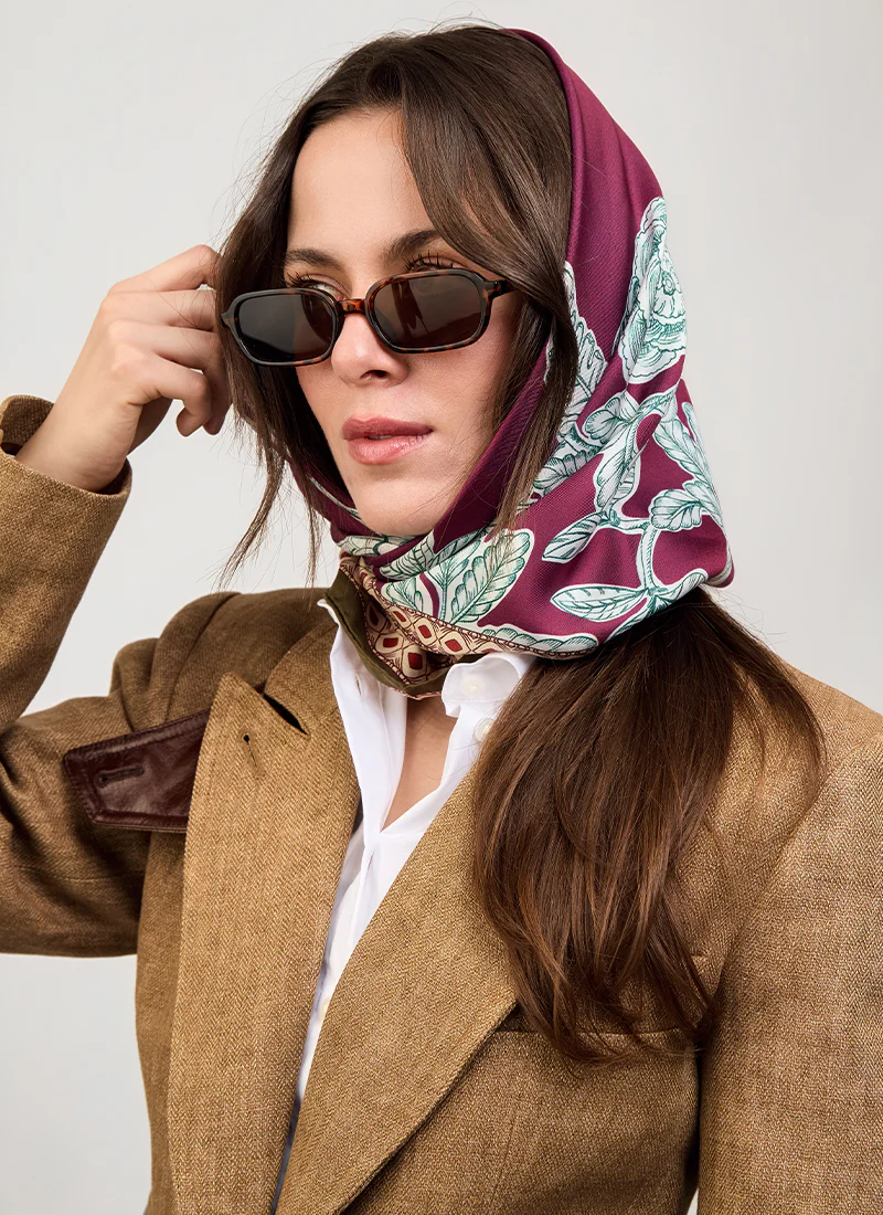Rose Garden Silk Scarf