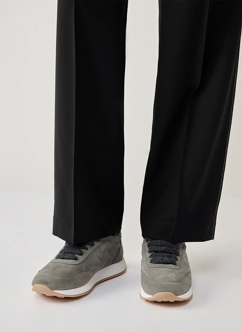Suede And Filo Diamante Sneakers - Image 2
