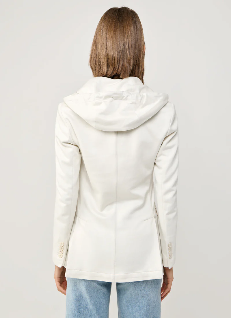 Cotton Hooded Blazer - Image 2