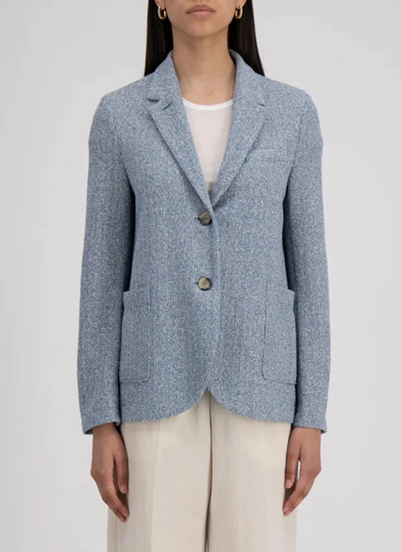Standup Collar Bicolour Blazer