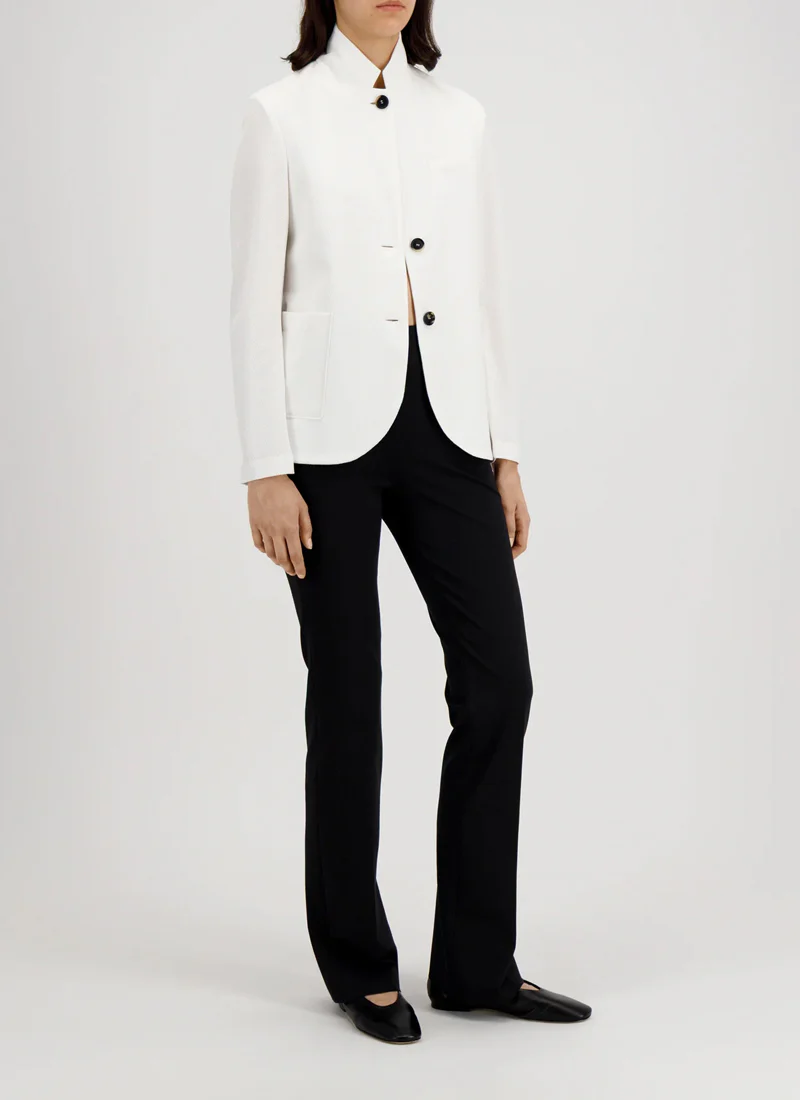 Stand Up Collar Honeycomb Blazer - Image 3